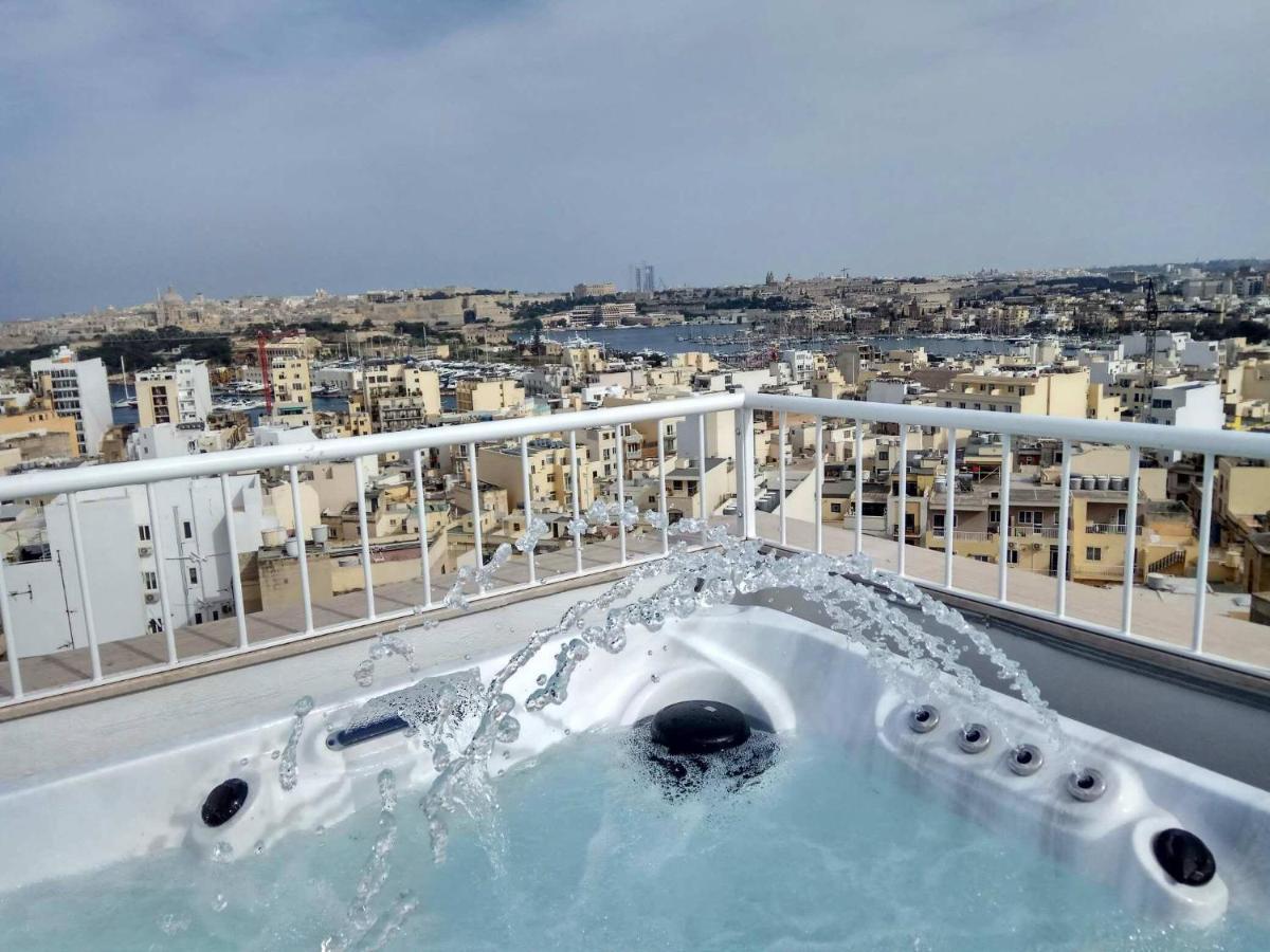 Wonderful Apartments With Shared Jacuzzi And Panorama Rooftop Gzira Luaran gambar
