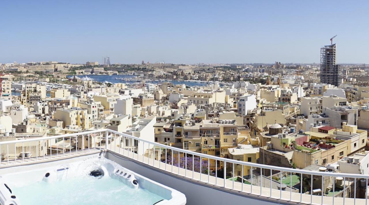 Wonderful Apartments With Shared Jacuzzi And Panorama Rooftop Gzira Luaran gambar